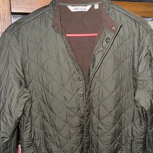 Peter Millar Boy’s Lightweight Quilted Jacket - Dark Green